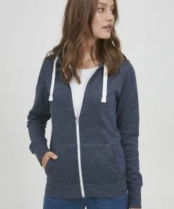 Oxmo OXOLINDA - Chaqueta De Punto - Ins Blue M , Mujer