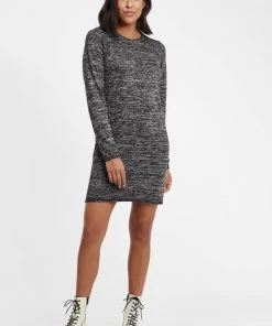 Oxmo OXDANIELLE - Vestido De Punto - Black , Mujer