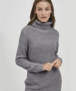 Oxmo OXNANNA - Jersey De Punto - Medium Grey Melange, Mujer