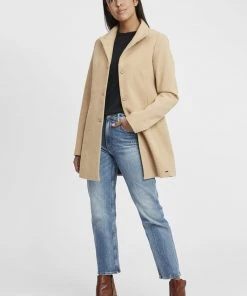 Oxmo OXHERMY - Abrigo Clásico - Dune Melange, Mujer -Oxmo Elegante tienda 5d87bb0040d44dd1a85486d9624f2438