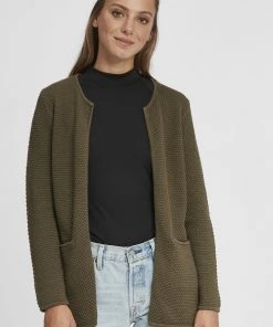 Oxmo OXHILDA - Chaqueta De Punto - Ivy Green , Mujer