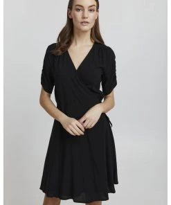 Oxmo OXEMBLA - Vestido Informal - Black , Mujer