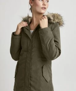 Oxmo OXLOKA - Abrigo De Invierno - Ivy Green , Mujer