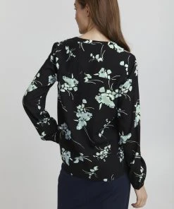 Oxmo ELVY - Blusa - Black Mix, Mujer -Oxmo Elegante tienda 61d1db2f1a4b4b95b115924c5f06f21c