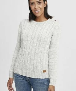 Oxmo OXPHIA - Jersey De Punto - Lig Grey M, Mujer