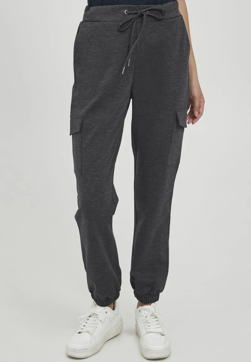 Oxmo OXHENNI - Pantalones Cargo - Dark Grey Melange , Mujer 3 Oxmo OXHENNI - Pantalones Cargo - Dark Grey Melange , Mujer