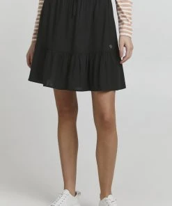 Oxmo OXEIRA - Falda Acampanada - Black , Mujer