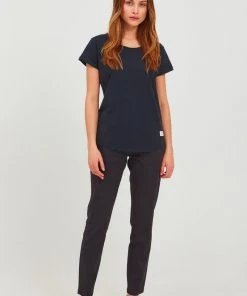 Oxmo OXLYDI - Camiseta Básica - Blue , Mujer -Oxmo Elegante tienda 62f2502c22a94930a0dfb482cbd8a0a4