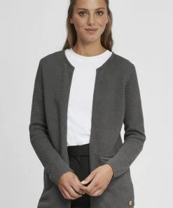 Oxmo OXHILDA - Chaqueta De Punto - Pewter, Mujer