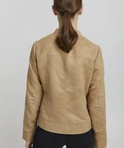 Oxmo PEGGY - Chaqueta De Cuero Sintético - Tannin, Mujer -Oxmo Elegante tienda 6361c7b71077424283f8cc86994fc3c3