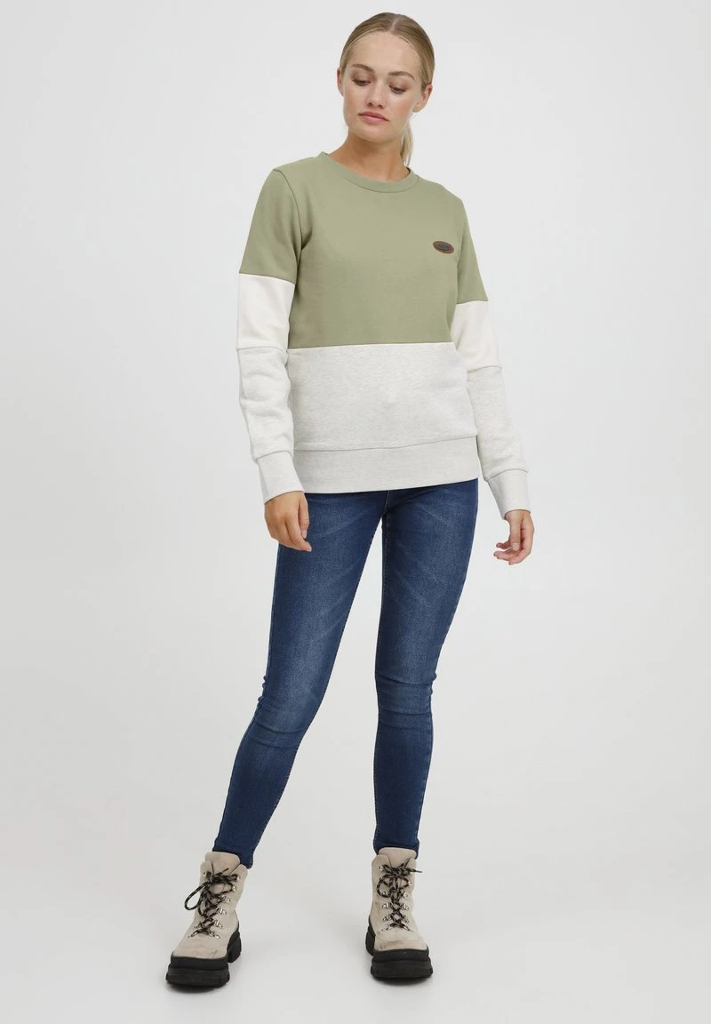Oxmo OXTRINE - Jersey De Punto - Seagrass , Mujer 4 Oxmo OXTRINE - Jersey De Punto - Seagrass , Mujer - Image 2