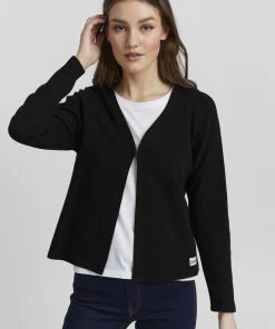 Oxmo JONIA - Chaqueta De Punto - Black , Mujer