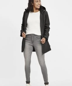 Oxmo OXJANINA - Parka - Black , Mujer -Oxmo Elegante tienda 6b0ddc8e2e1b487e805e4563d880011f