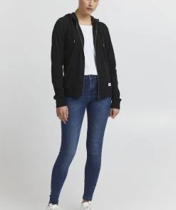 Oxmo OXLOVA - Sudadera Con Cremallera - Black , Mujer -Oxmo Elegante tienda 6df307cba3114894885e31c02bb15141