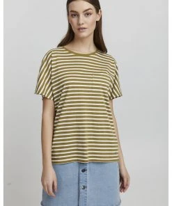 Oxmo OXSTEFFI - Camiseta Estampada - Kelp , Mujer