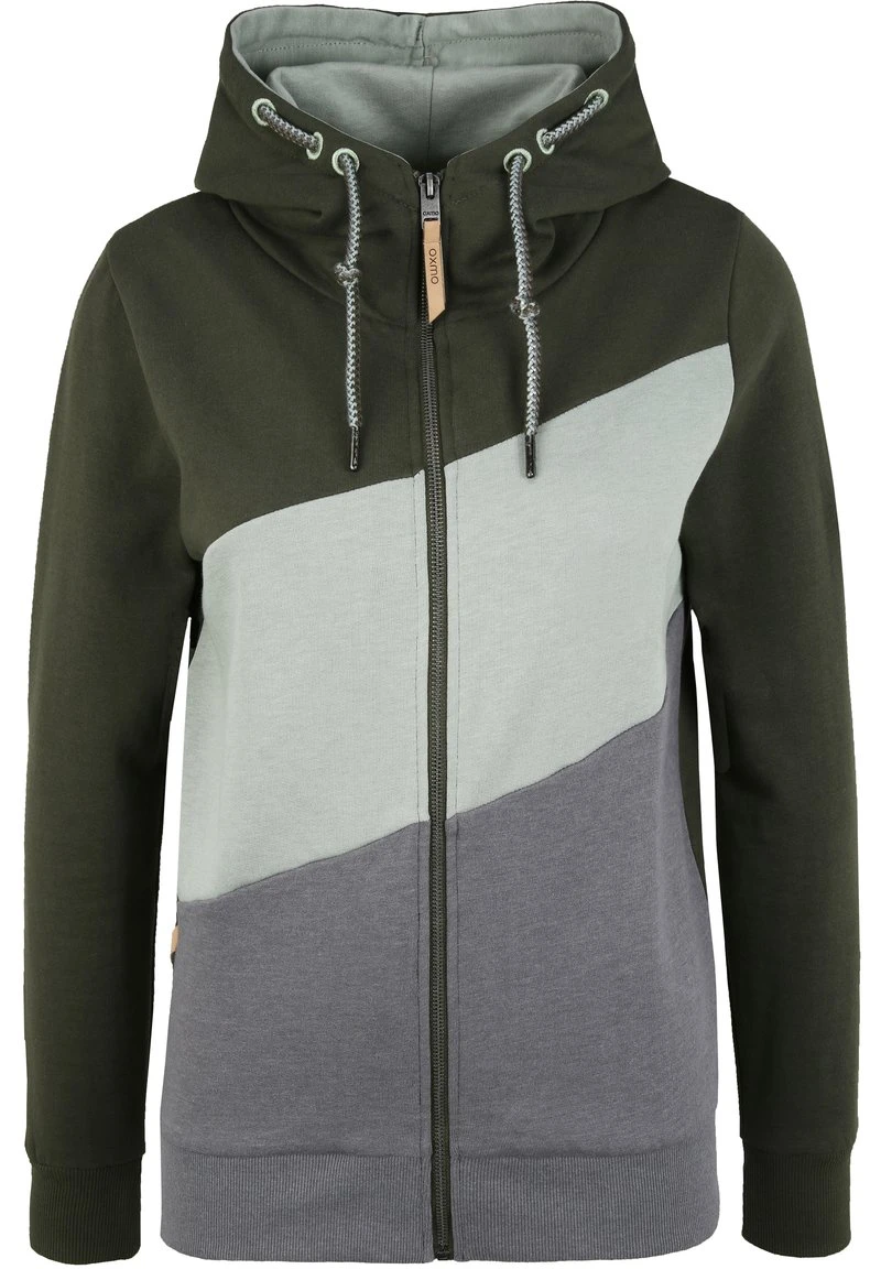 Oxmo OXAGGI - Sudadera Con Cremallera - Forest Night , Mujer 8 Oxmo OXAGGI - Sudadera Con Cremallera - Forest Night , Mujer - Image 6