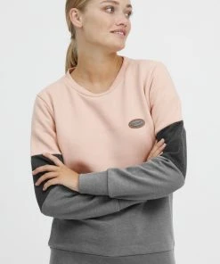 Oxmo OXTRINE - Jersey De Punto - Mahogany Rose , Mujer