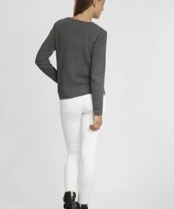 Oxmo OXHELEN - Jersey De Punto - Pewter, Mujer -Oxmo Elegante tienda 73cf3749c2e8465898967ca2c8c390ed