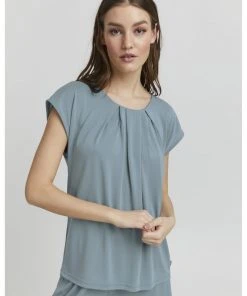 Oxmo BJALLA - Camiseta Estampada - Blue , Mujer