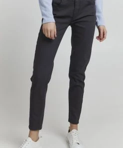 Oxmo OXPEETJE - Pantalones - Black , Mujer