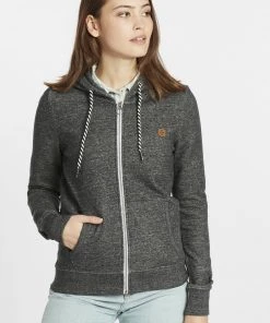 Oxmo CELIA - Sudadera Con Cremallera - Black , Mujer