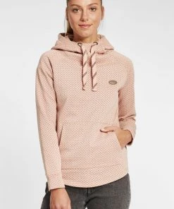 Oxmo OXAMINA - Jersey Con Capucha - Mahogany Rose Melange , Mujer