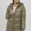 Oxmo OXTABATA - Abrigo De Invierno - Dusty Olive, Mujer