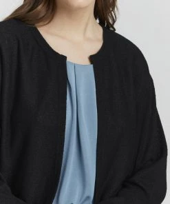 Oxmo KIKE - Chaqueta De Punto - Black , Mujer -Oxmo Elegante tienda 79574c44aa6045108252ccf6b1d2f4f5