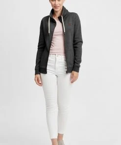 Oxmo OXVICKY - Sudadera Con Cremallera - Dar Grey M , Mujer -Oxmo Elegante tienda 79671c4243c64eb5b00ca32092b2b508