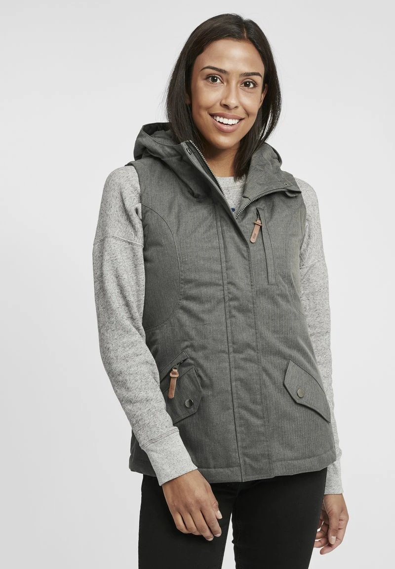 Oxmo OXBELLISSA - Chaleco - Dark Grey , Mujer 3 Oxmo OXBELLISSA - Chaleco - Dark Grey , Mujer