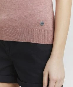 Oxmo OXHELIN - Camiseta Básica - Ash Rose Melange, Mujer -Oxmo Elegante tienda 7ce487b32f31451ab87235685e634ed7