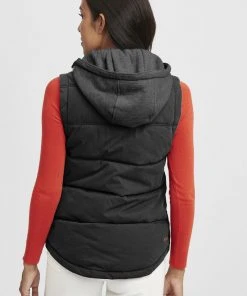 Oxmo OXLEWONDA - Chaleco - Black, Mujer -Oxmo Elegante tienda 7e3b9a6ec7b9436cbb78154d18baa754