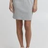 Oxmo Falda Acampanada - Light Grey Melange , Mujer