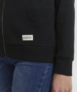 Oxmo OXLOVA - Sudadera Con Cremallera - Black , Mujer -Oxmo Elegante tienda 82fc229bda9c4d73a549331636a18db2