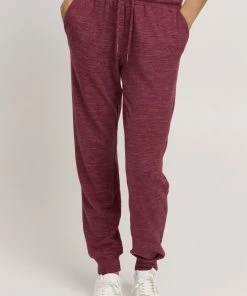 Oxmo OXBENITA - Pantalones Deportivos - Wine Red Melange , Mujer