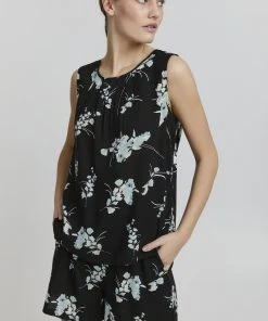 Oxmo OXESJA - Blusa - Black Mix , Mujer