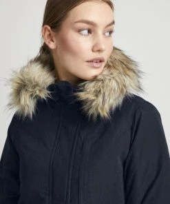 Oxmo OXLOKA - Abrigo De Invierno - Total Eclipse , Mujer -Oxmo Elegante tienda 86829a85d05f40d2857054c5c1a08bd6