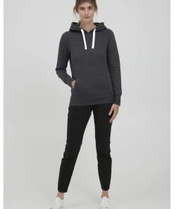 Oxmo OXOLIVE - Jersey Con Capucha - Dark Grey Melange, Mujer -Oxmo Elegante tienda 878f1893d81043d9a91e182e69891439