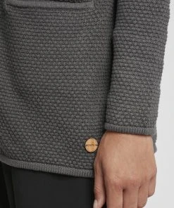 Oxmo OXHILDA - Chaqueta De Punto - Pewter, Mujer -Oxmo Elegante tienda 91248a2891db4595a8665808a4fa7a7a