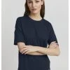 Oxmo PINALA - Camiseta Básica - Total Eclipse, Mujer -Oxmo Elegante tienda 9285a2dd56fd45aeb7e2bd208efc7005