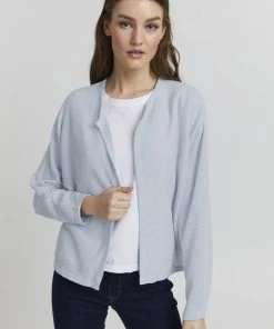 Oxmo KIKE - Chaqueta De Punto - Kentucky Blue, Mujer