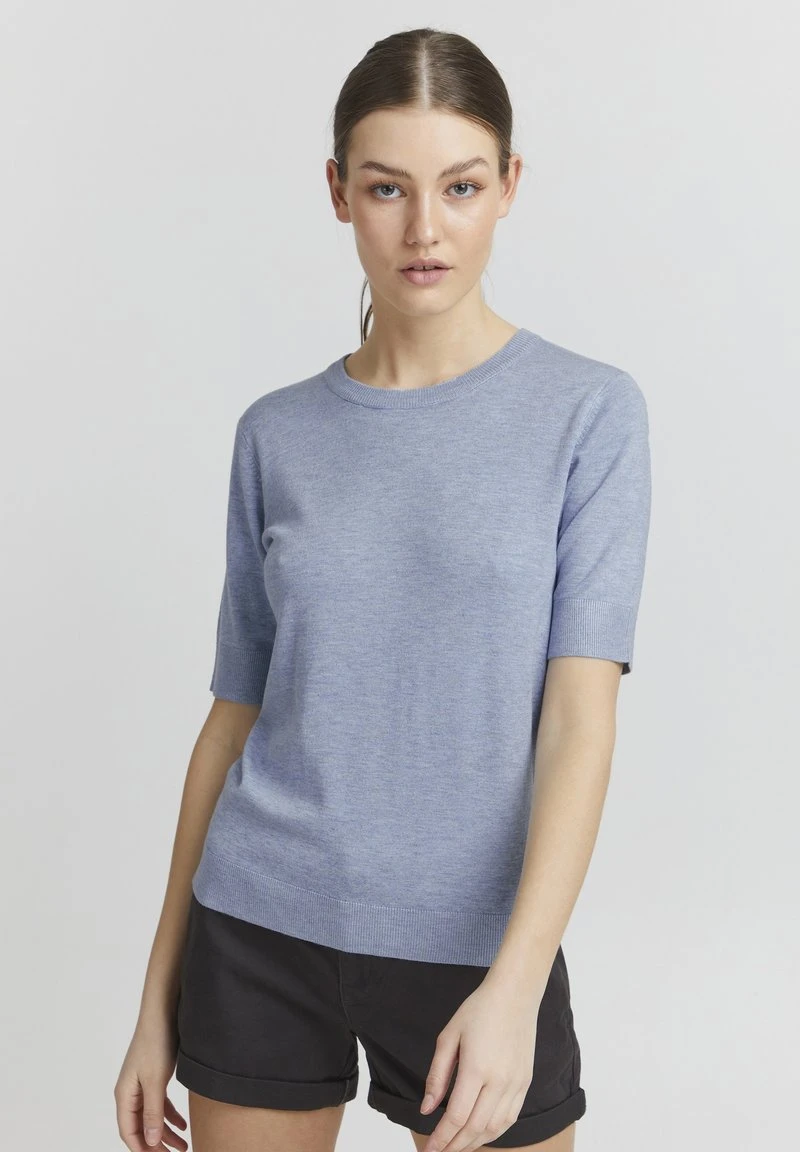 Oxmo OXHELIN - Camiseta Básica - Kentucky Blue Melange, Mujer 3 Oxmo OXHELIN - Camiseta Básica - Kentucky Blue Melange, Mujer
