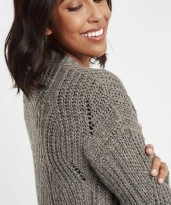 Oxmo OXCLEA - Chaqueta De Punto - Medium Grey Melange , Mujer -Oxmo Elegante tienda 965680e32a934b178b34df38768d14ed