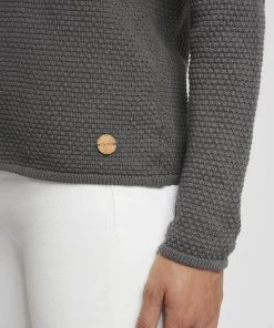 Oxmo OXHELEN - Jersey De Punto - Pewter, Mujer -Oxmo Elegante tienda 96a313e810154aa6bbb1689bcec0480a