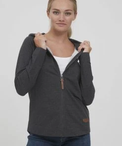 Oxmo OXWANDA - Chaqueta De Punto - Dar Grey M, Mujer
