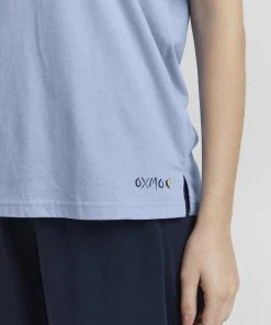 Oxmo PINALA - Camiseta Básica - Bel Air Blue, Mujer -Oxmo Elegante tienda 96f510b8f9f64971bc1e381ab19a6f50