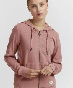Oxmo OXLOVA - Sudadera Con Cremallera - Ash Rose Melange , Mujer