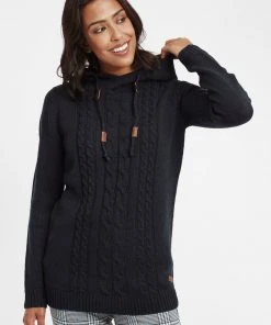 Oxmo OXCABLE - Jersey Con Capucha - Black , Mujer