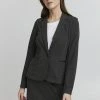 Oxmo AENNE - Blazer - Medium Grey Melange , Mujer -Oxmo Elegante tienda 99efdc4a319e46fcbe9feacfb51beb3f