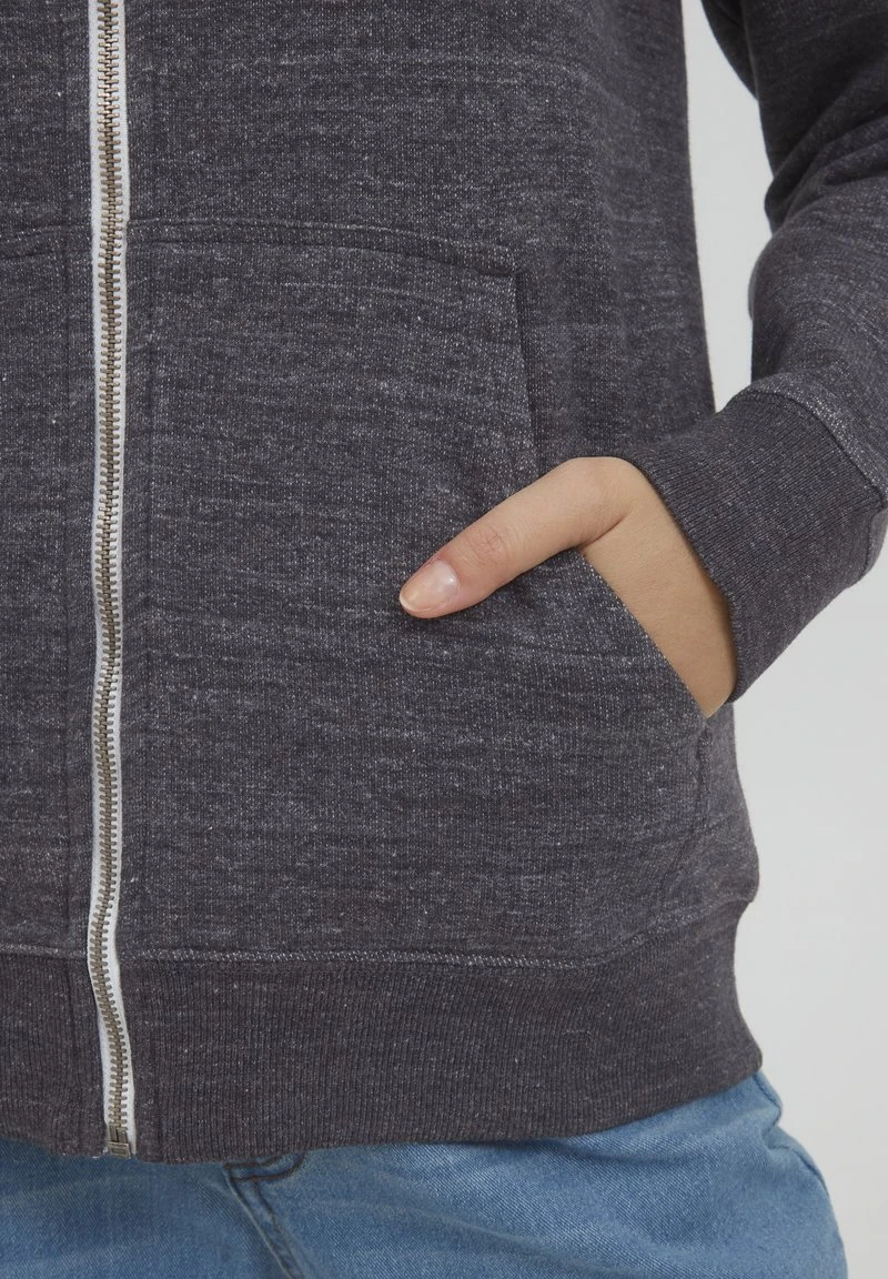 Oxmo OXHELNA - Sudadera Con Cremallera - Black Melange , Mujer 7 Oxmo OXHELNA - Sudadera Con Cremallera - Black Melange , Mujer - Image 5